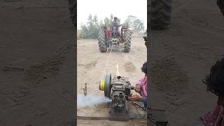 starting peter engine with tractor 🚜 amazing viralshort viralshort [upl. by Errehs]