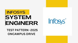 Infosys System Engineer Role Oncampus Drive Test Pattern [upl. by Kantos]