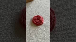 Soft Matte Cotton Thread Woven Wheel Rose wovenwheelstitch [upl. by Aerdnua]