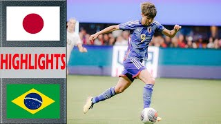 Japan vs Brazil Highlights  SheBelieves Cup 2024  492024 [upl. by Giuliana823]