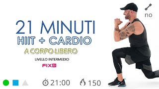 Allenamento Total Body HIIT Brucia Grassi  Cardio [upl. by Hawken]