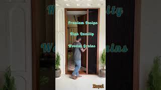 Pleated System  Sliding Door Wooden Grains with High Quality Frame Call 8122271666 Royal Nets [upl. by Saire]