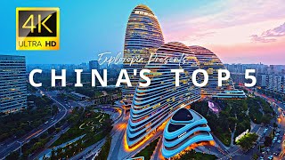 Top 5 Richest Cities in China 🇨🇳 in 4K ULTRA HD 60FPS Video by Drone [upl. by Deeyn]