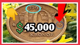 Most valuable 10 kronor Sweden 1992 Coin Value  10 kronor sold for 45000 [upl. by Aiek]