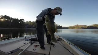 Lake Glenville Fishing Guide Giant NC Mountain Smallmouth [upl. by Arrol]