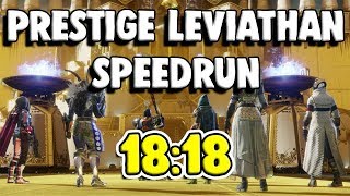 Prestige Leviathan World Record Speedrun 1818  Destiny 2 [upl. by Adnolay]