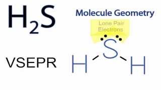 H2S Molecular Geometry  Shape and Bond Angles Note precise bond angle is 921 degrees [upl. by Assetniuq298]