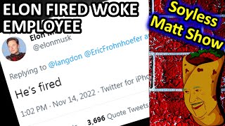 Twitter fired woke employee Just a quick Soyless Matt News Update with Dame Pesos [upl. by Bowra]