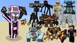 Magispeller vs Minecraft Mobs and Bosses  Minecraft Mob Battle [upl. by Nahamas]