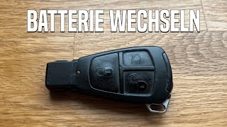 Mercedes Schlüssel Batterie wechseln  Deutsch [upl. by Hallutama]