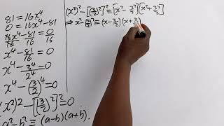 Nice Quartic Equation solve mathtutorials maths polynomials EndzeMathsSolutions [upl. by Attirb]