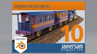 Vagón de pasajeros con Blender  Passenger carriage with Blender [upl. by Sargent798]