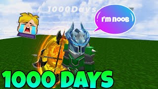 Spending 1000 Days NOOB TO PRO in SkyBlock Blockman go Part 2 [upl. by Marler]