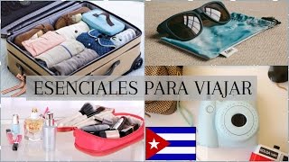 Mis esenciales para viajar en AVION  Linda cubana [upl. by Eicnahc477]