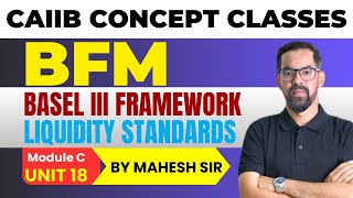 BASEL 3 FRAMEWORK ON LIQUIDITY STNADARDS  CAIIB BFM MODULE B UNIT 18  BFM Concept Classes [upl. by Bergen]