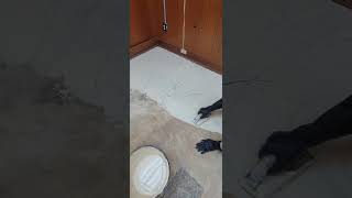 How to apply adhesive for commerical tile [upl. by Siseneg520]