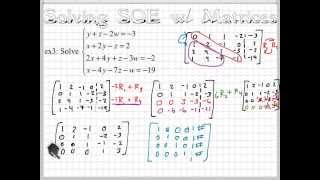 Solving a 4x4 with Matrices [upl. by Lubin]