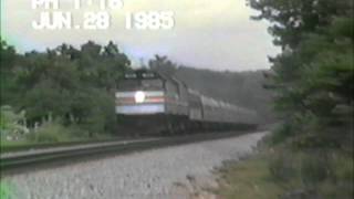 AMTRAK Carolinian Palmetto LORTON vintage F40PH [upl. by Nielson]