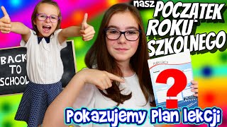 NASZ POCZĄTEK ROKU SZKOLNEGO Pokazujemy plan lekcji Back to School fikimikiagatkiimoniki [upl. by Ennahgiel]