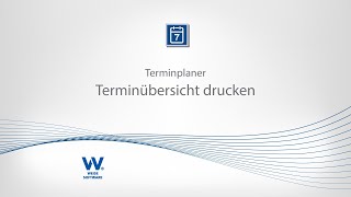 Terminplaner  Terminübersicht drucken [upl. by Nahta]