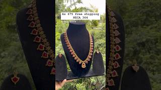 Long enamel palakka whatsap 9567318541 wwwsidhasstorecom keralajewellery bridaljewelery [upl. by Naryk284]