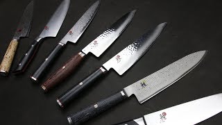 Miyabi Knives  Complete Lineup Comparison of Chefs Knives [upl. by Elleinaj]