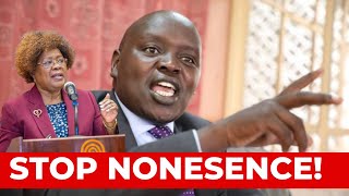 STOP THAT NONSENSE ANSWER QUESTIONSquotANGRY SEN CHERARGEI SLAMS CS ALICE WAHOME IN SENATE [upl. by Hawk]