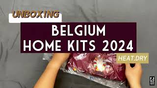 Unboxing Belgium home kits heatdy Euro 2024 [upl. by Neelik]