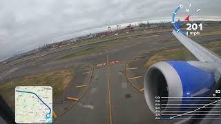 4K FAST 737 Max Takeoff w GPS  EWR to LAS [upl. by Delly]