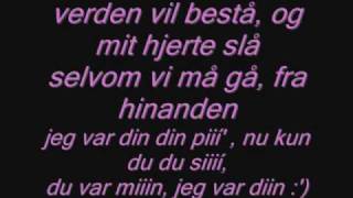 Jeg var din med lyrics [upl. by Yrogreg]