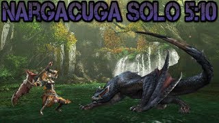 【MH3U】Nargacuga︱Solo︱510︱GS︱Adrenaline [upl. by Notsuoh540]