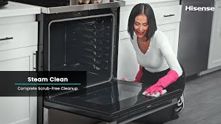 Hisense Range  How To Use Steam Clean [upl. by Zeuqcaj]