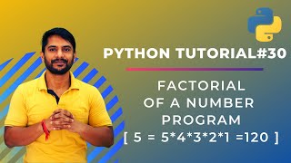 Factorial Program in Python  In Hindi [upl. by Hakceber]