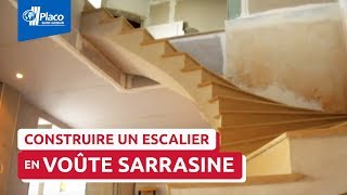 Comment construire un escalier en voûte sarrasine   Trophées Placo® 2013 [upl. by Yemerej]