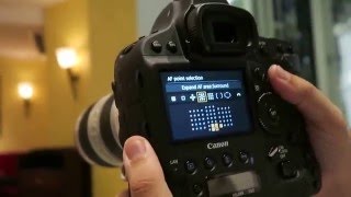 Canon EOS1DX Mark II  ISO and 61 AF points selection on LCD Screen [upl. by Burgener]