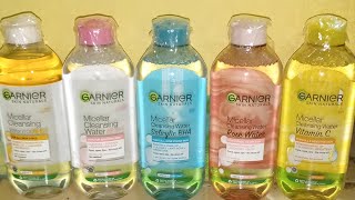 REVIEW GARNIER MICELLAR WATER  MICELLAR CLEANSING WATER SALICYLIC BHA 😍 [upl. by Aekin]