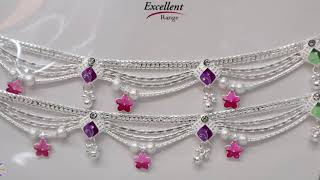 Radhe Payal l R Plus Fancy Payal l White Metal Payal l RAJKOT JEWELLERY l [upl. by Granoff]