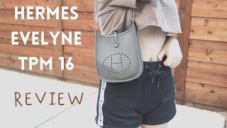 HERMES EVELYNE TPM 16 REVIEW  WHAT FITS AND MOD SHOTS [upl. by Sillig385]