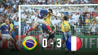 France 3  0 Brazil  World Cup 1998 HD [upl. by Tennek]