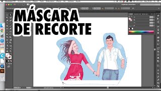 Illustrator  CÓMO RECORTAR  MÁSCARA DE RECORTE [upl. by Osei]