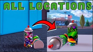 NEW Where to find ALL SPRAY PAINT LOCATIONS In Roblox Jailbreak Limited Time [upl. by Laehctim]