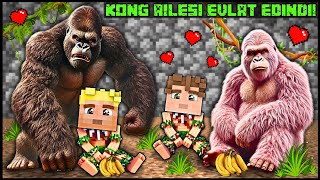 KİNG KONG AİLESİ EFEKAN VE ALPERENİ EVLAT EDİNDİ 😍 Minecraft [upl. by Reffineg]