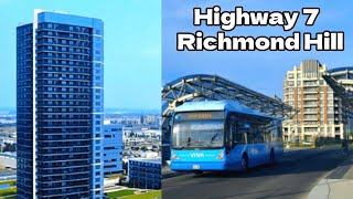 Highway 7 Richmond Hill in 4K  Ontario Road Trip [upl. by Anaele853]