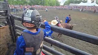 Fauquier County Fair matched against Tater Tot cowboys letsgo minibullrider imba [upl. by Odlaniger]