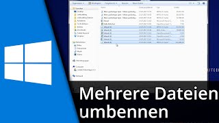 Mehrere Dateien gleichzeitig umbenennen in Windows ✅ Tutorial [upl. by Kubetz]