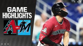 Dbacks vs Marlins Game Highlights 81924  MLB Highlights [upl. by Emersen]