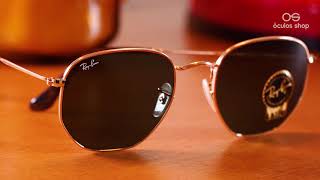 Ray Ban Hexagonal RB3548  Unboxing [upl. by Nonnahc700]