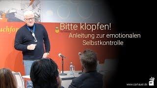 Buchpräsentation mit Michael Bohne Bitte klopfen Anleitung zur emotionalen Selbsthilfe LBM18 [upl. by Alda]