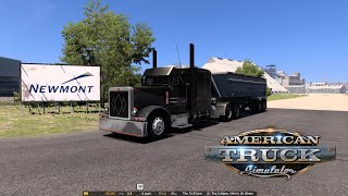 Newmont Gravel Haul Ruda Pete 389 Glider AMERICAN TRUCK SIMULATOR 2024 [upl. by Hardunn]