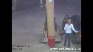 Stop Static refueling fire at gas pump [upl. by Ecam]